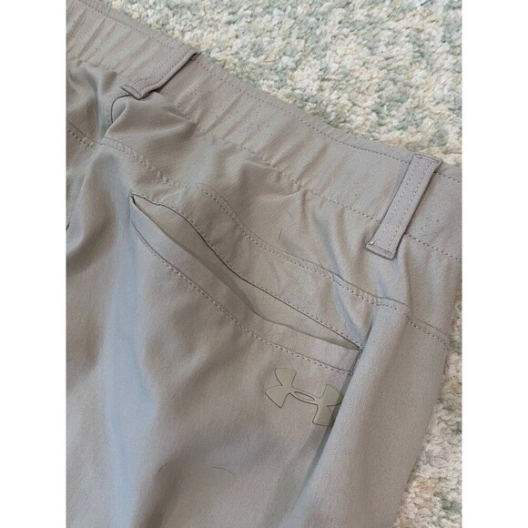 Under Armour Golf Pants Mens 34x30 Khaki Performance Stretch Lightweight UA - Picture 8 of 8